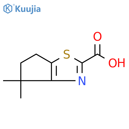 4,4-dimethyl-4H,5H,6H-cyclopentad1,3thiazole-2-carboxylic acid structure