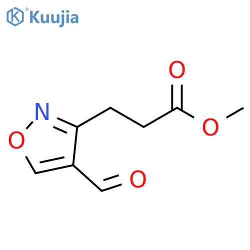 methyl 3-(4-formyl-1,2-oxazol-3-yl)propanoate structure