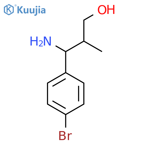 3-Amino-3-(4-bromophenyl)-2-methylpropan-1-ol structure