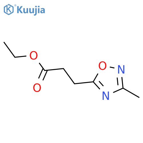 ETHYL 3-(3-METHYL-1,2,4-OXADIAZOL-5-YL)PROPANOATE structure