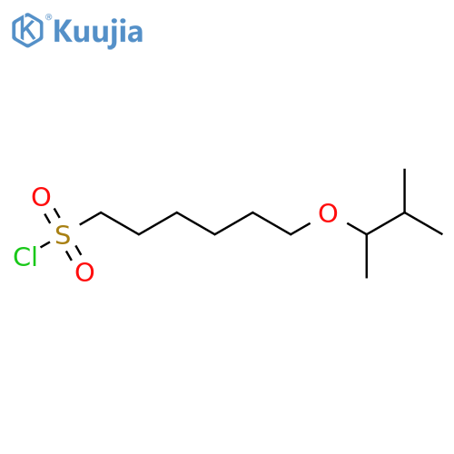 6-(3-methylbutan-2-yl)oxyhexane-1-sulfonyl chloride structure