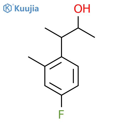 3-(4-Fluoro-2-methylphenyl)butan-2-ol structure