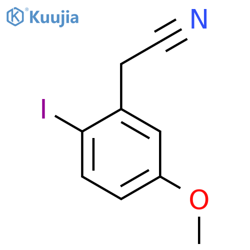 2-(2-Iodo-5-methoxyphenyl)acetonitrile structure