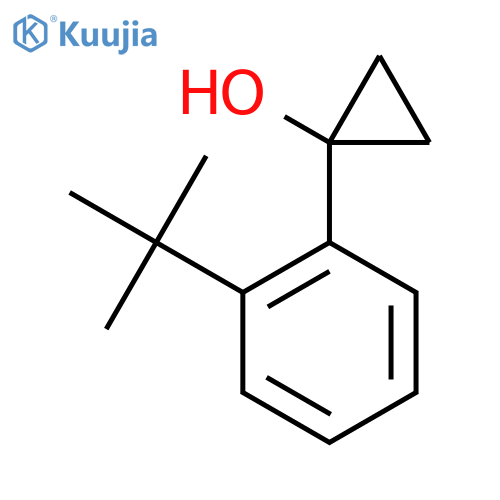 1-(2-tert-butylphenyl)cyclopropan-1-ol structure