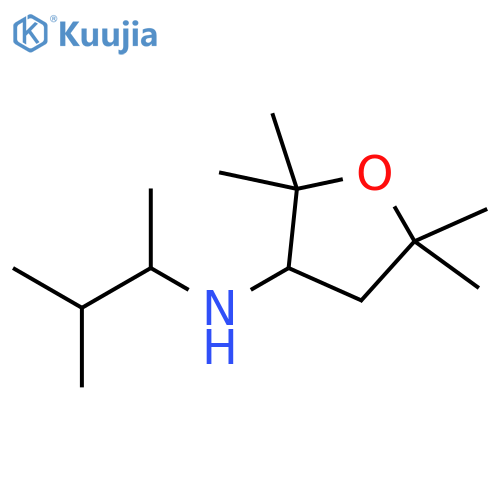 2,2,5,5-tetramethyl-N-(3-methylbutan-2-yl)oxolan-3-amine structure
