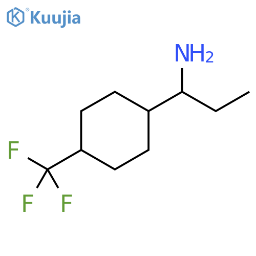 Cyclohexanemethanamine, α-ethyl-4-(trifluoromethyl)- structure