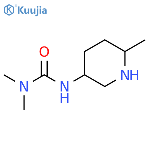3,3-dimethyl-1-(6-methylpiperidin-3-yl)urea structure