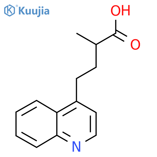 2-methyl-4-(quinolin-4-yl)butanoic acid structure