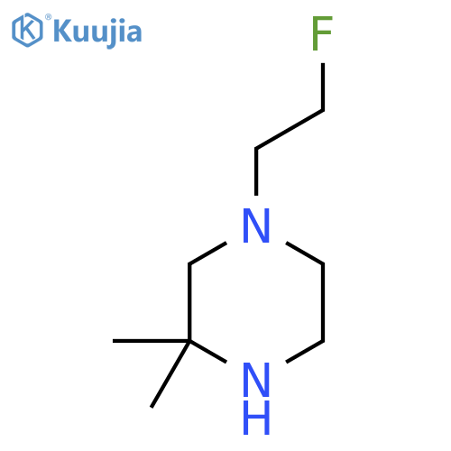 1-(2-Fluoroethyl)-3,3-dimethylpiperazine structure