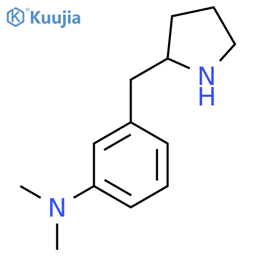 N,N-dimethyl-3-(pyrrolidin-2-yl)methylaniline structure
