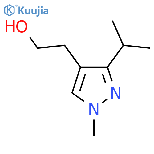 2-1-methyl-3-(propan-2-yl)-1H-pyrazol-4-ylethan-1-ol structure