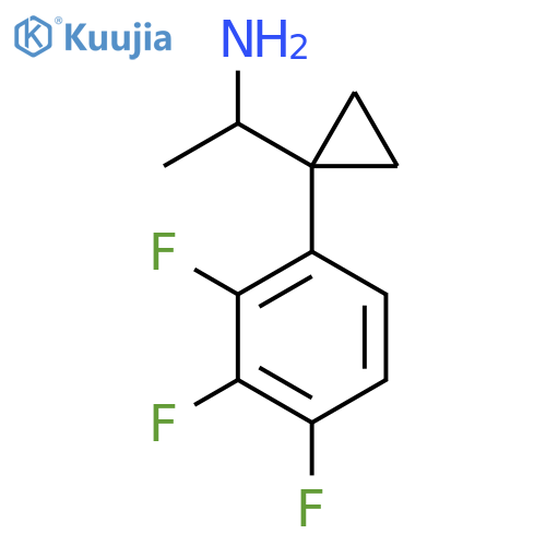 1-1-(2,3,4-trifluorophenyl)cyclopropylethan-1-amine structure