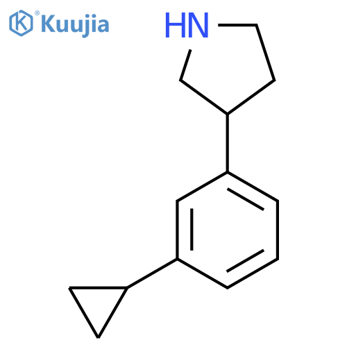 3-(3-cyclopropylphenyl)pyrrolidine structure
