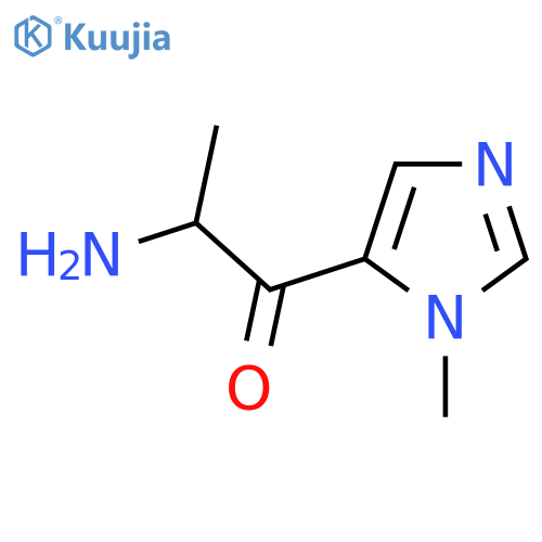 2-amino-1-(1-methyl-1H-imidazol-5-yl)propan-1-one structure