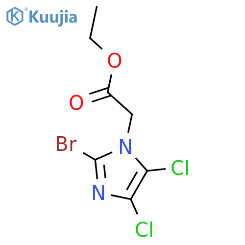 1H-Imidazole-1-aceticacid, 2-bromo-4,5-dichloro-, ethyl ester structure