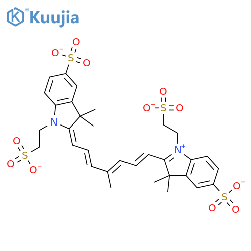 3H-Indolium,2-[7-[1,3-dihydro-3,3-dimethyl-5-sulfo-1-(2-sulfoethyl)-2H-indol-2-ylidene]-4-methyl-1,3,5-heptatrien-1-yl]-3,3-dimethyl-5-sulfo-1-(2-sulfoethyl)-,inner salt structure