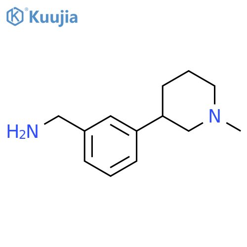 3-(1-methylpiperidin-3-yl)phenylmethanamine structure
