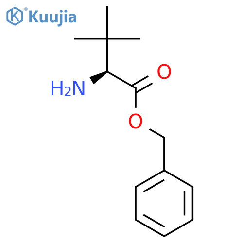 benzyl (2S)-2-amino-3,3-dimethylbutanoate structure