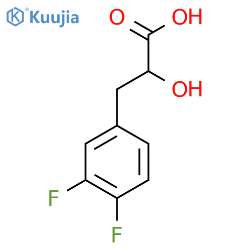 3-(3,4-Difluorophenyl)-2-hydroxypropanoic acid structure