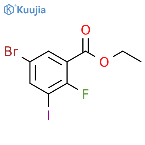 Ethyl 5-bromo-2-fluoro-3-iodobenzoate structure