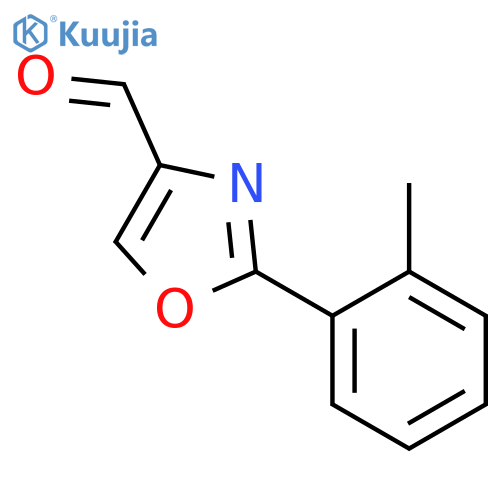 2-(2-methylphenyl)-1,3-oxazole-4-carbaldehyde structure