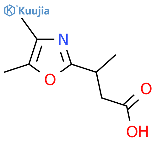 3-(dimethyl-1,3-oxazol-2-yl)butanoic acid structure