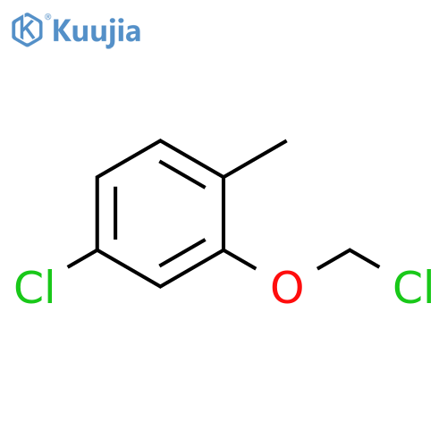 Benzene, 4-chloro-2-(chloromethoxy)-1-methyl- structure