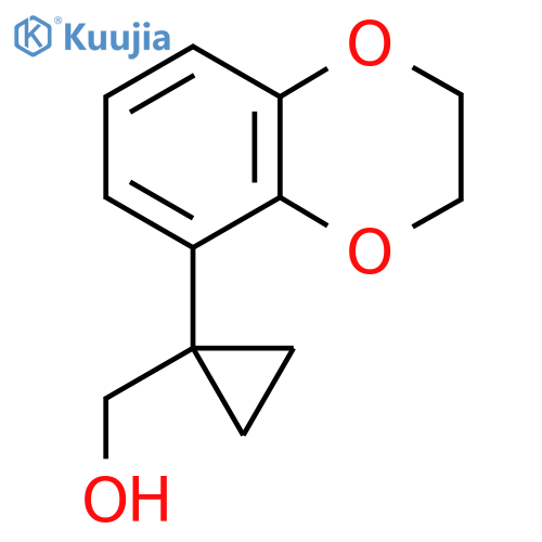 1-(2,3-dihydro-1,4-benzodioxin-5-yl)cyclopropylmethanol structure