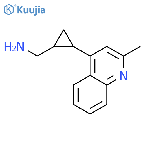 2-(2-methylquinolin-4-yl)cyclopropylmethanamine structure