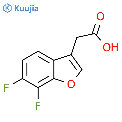 2-(6,7-difluoro-1-benzofuran-3-yl)acetic acid structure