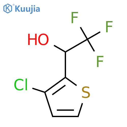 1-(3-chlorothiophen-2-yl)-2,2,2-trifluoroethan-1-ol structure
