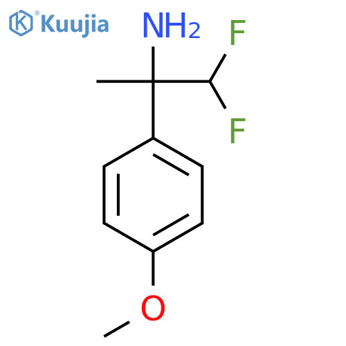 1,1-difluoro-2-(4-methoxyphenyl)propan-2-amine structure
