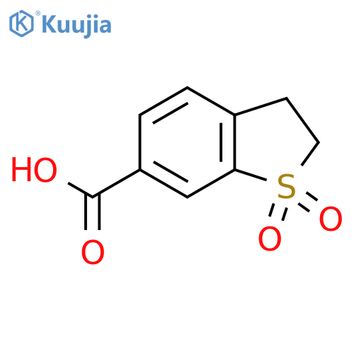 1,1-Dioxo-2,3-dihydro-1lambda6-benzothiophene-6-carboxylic acid structure