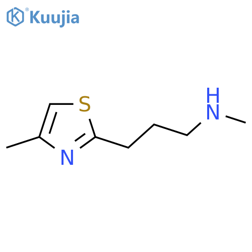 methyl3-(4-methyl-1,3-thiazol-2-yl)propylamine structure