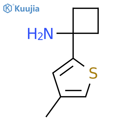 1-(4-methylthiophen-2-yl)cyclobutan-1-amine structure