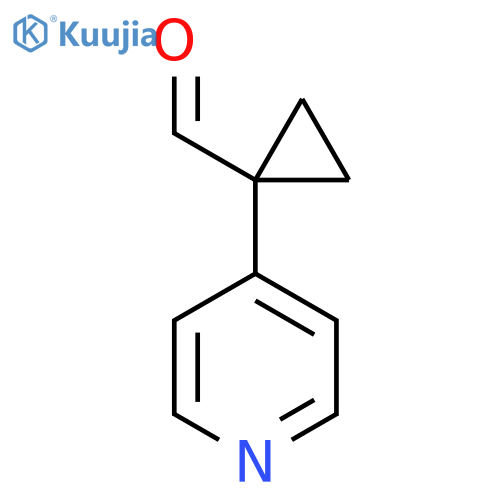 1-(pyridin-4-yl)cyclopropane-1-carbaldehyde structure