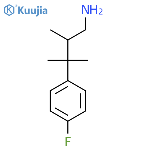3-(4-Fluorophenyl)-2,3-dimethylbutan-1-amine structure
