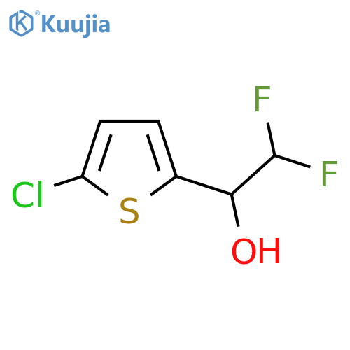 1-(5-chlorothiophen-2-yl)-2,2-difluoroethan-1-ol structure