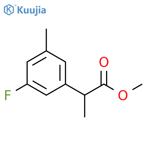 methyl 2-(3-fluoro-5-methylphenyl)propanoate structure