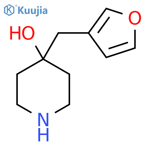 4-(furan-3-yl)methylpiperidin-4-ol structure