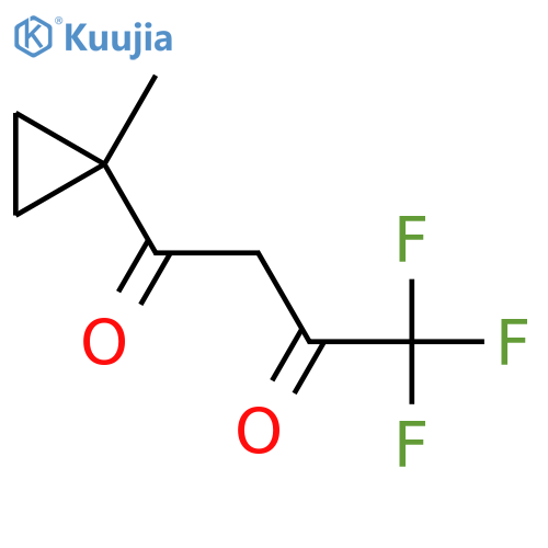 4,4,4-Trifluoro-1-(1-methylcyclopropyl)butane-1,3-dione structure