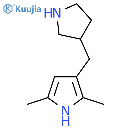 2,5-dimethyl-3-(pyrrolidin-3-yl)methyl-1H-pyrrole structure