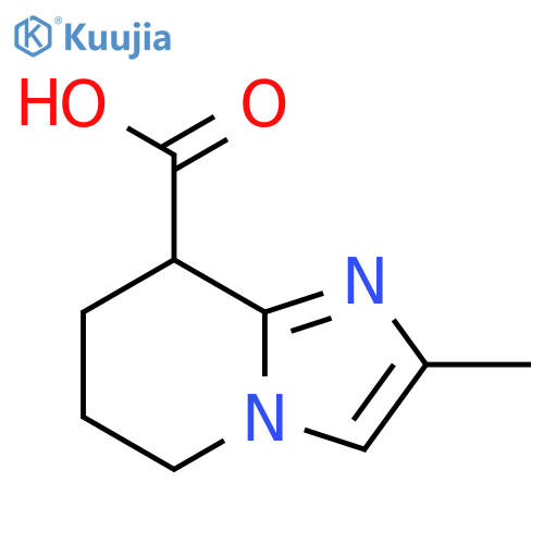 2-methyl-5H,6H,7H,8H-imidazo[1,2-a]pyridine-8-carboxylic acid structure
