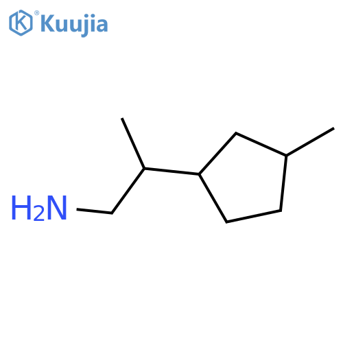 2-(3-Methylcyclopentyl)propan-1-amine structure