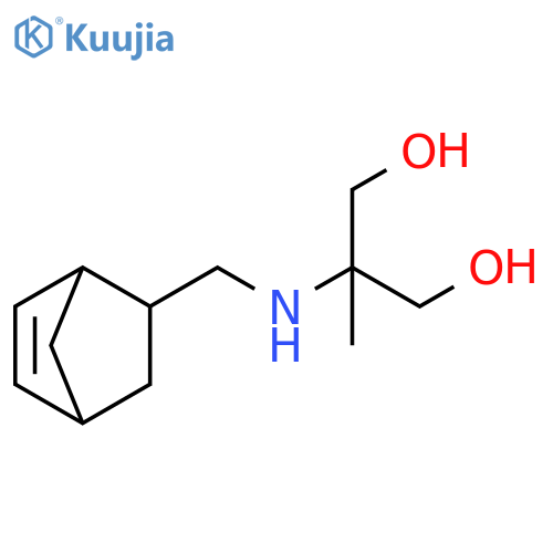 2-({bicyclo2.2.1hept-5-en-2-yl}methyl)amino-2-methylpropane-1,3-diol structure