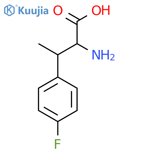 2-amino-3-(4-fluorophenyl)butanoic acid structure