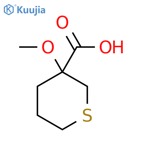 3-Methoxythiane-3-carboxylic acid structure