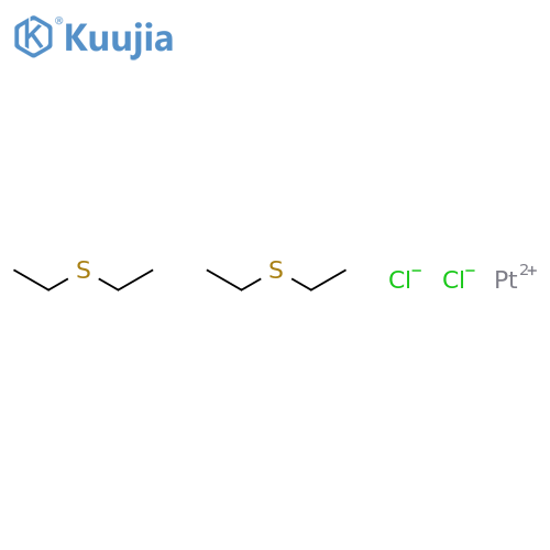 cis-Dichlorobis(diethylsulfide)platinum(II) structure