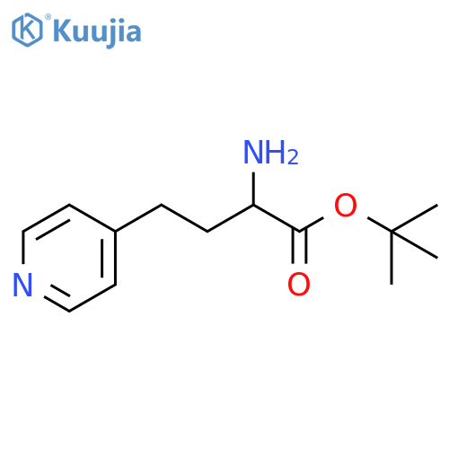 tert-butyl 2-amino-4-(pyridin-4-yl)butanoate structure