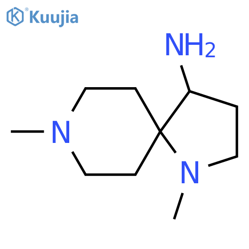 1,8-Dimethyl-1,8-diazaspiro[4.5]decan-4-amine structure